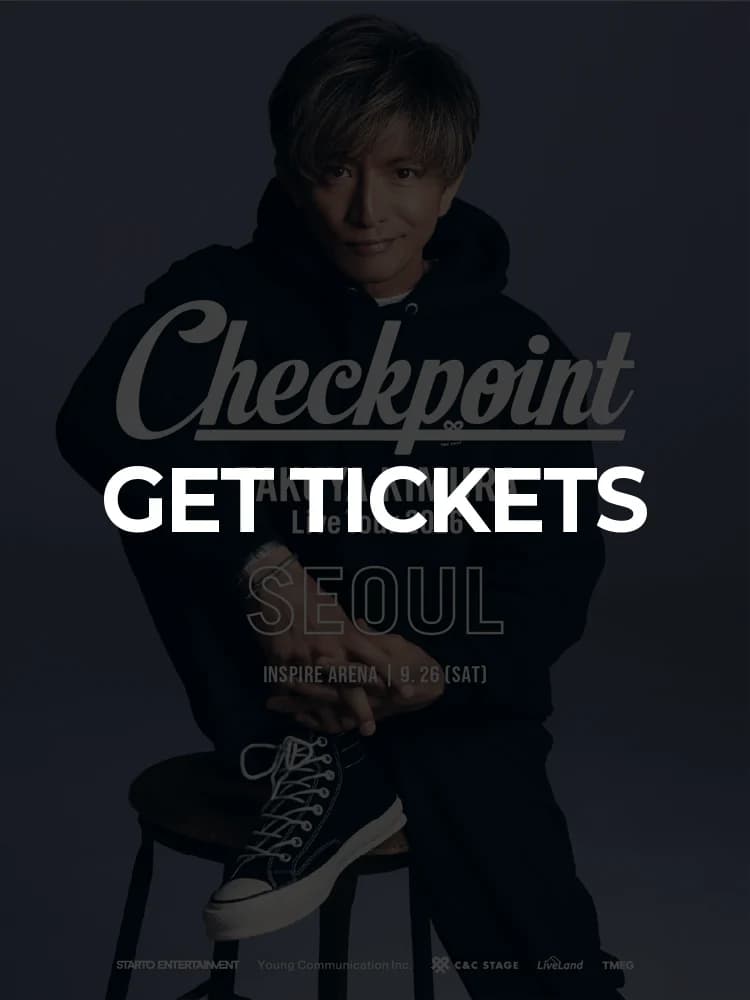 TAKUYA KIMURA Live Tour 2026 Checkpoint in Seoul — at INSPIRE ARENA, Incheon Sep 26, 2026