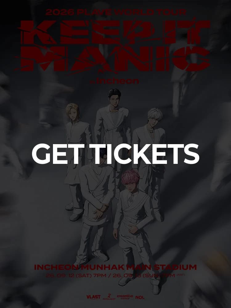 2026 PLAVE World Tour ［KEEP IT MANIC］ in Incheon — featuring PLAVE at Incheon Munhak Stadium Main Stadium, Incheon Sep 12, 2026