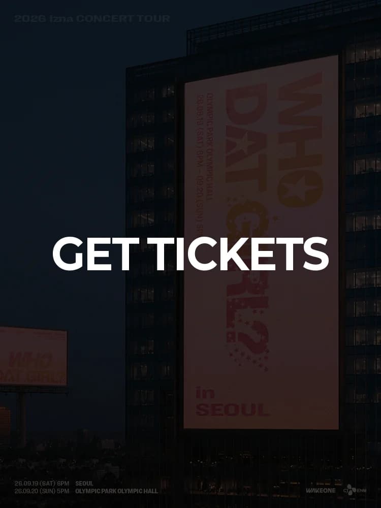 2026 izna Concert Tour: WHO DAT GIRL？in SEOUL — at Olympic Hall, Olympic Park, Seoul Sep 19, 2026