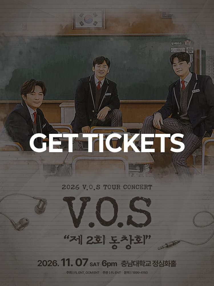 2026 V.O.S National Tour Concert “2nd Reunion” - Daejeon — at Chungnam National University Jeongsim-hwa Hall, Seoul Nov 7, 2026