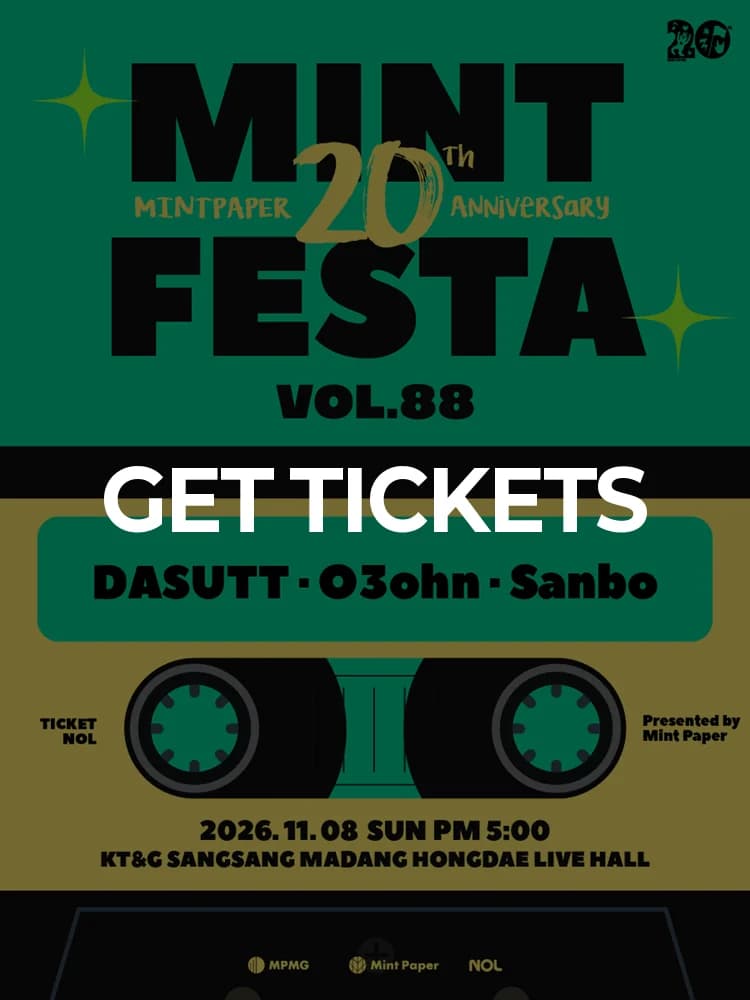 Mint Festa vol.88 — at KT&G Sangsang Madang Hongdae Live Hall, Seoul Nov 8, 2026