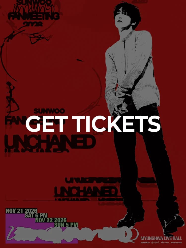 2026 SUNWOO FANMEETING 〈UNCHAINED〉 — at Myunghwa Live Hall, Seoul Nov 21, 2026
