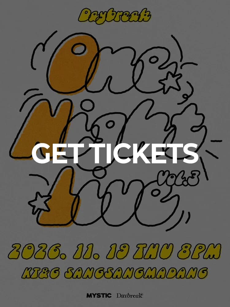 Daybreak 〈ONE NIGHT LIVE : ONL〉 Vol.3 — at Sangsang Madang @Hongdae, Seoul Nov 19, 2026